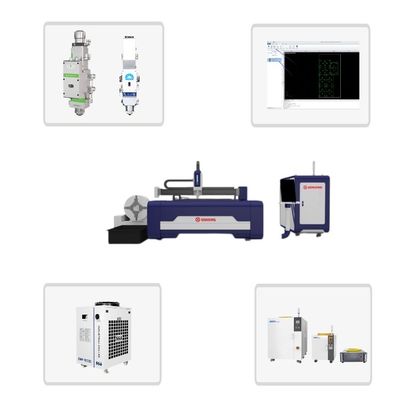 ベストセールモデル 3015 CNCファイバーレーザー切断機 2000W 3000W 4000W 6000W 12000W 紙とチューブ切断 柔軟