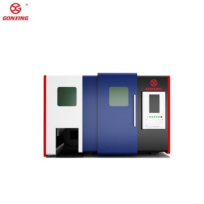 工業用ダブルテーブル 3000w シートとチューブ金属レーザー切断機
