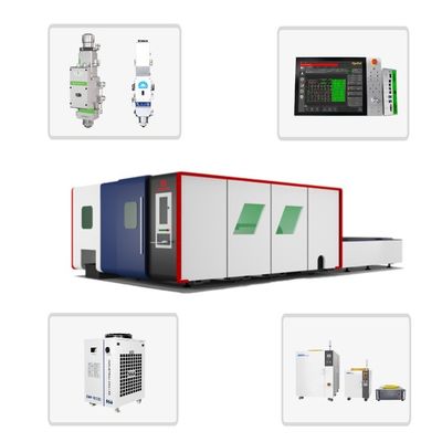 工業用ダブルテーブル 3000w シートとチューブ金属レーザー切断機