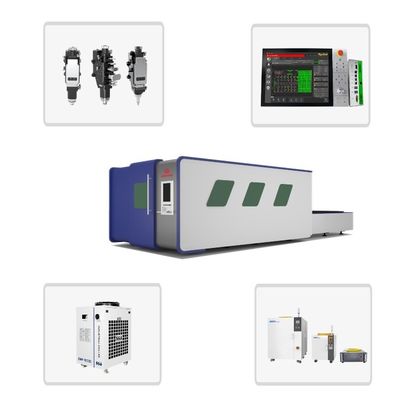 水冷WSXレーザーヘッド 2000W フルエンクルス 6025 ファイバーレーザー切断機 薄金属とチューブ製造