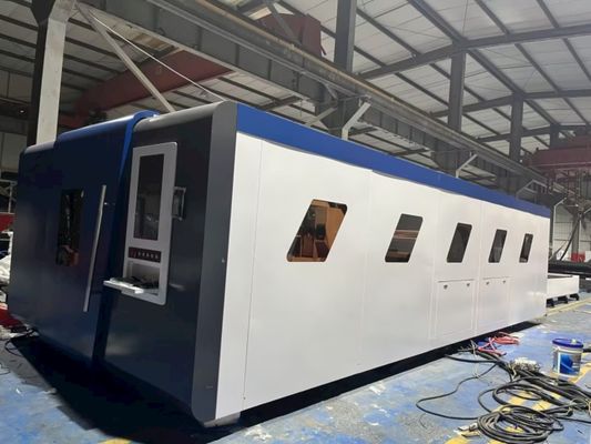 CE認定 3-6KW/8KW/12000W/20000W メタルファイバーレーザー切断機と Fuji/Delta/INOVANCE/Yasukawa サーボモーター