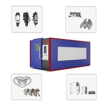 Raycus 3KW フルセーフティカバー ファイバーレーザー金属切断器 銅 цинカリングシート切断 20mm切断厚さ