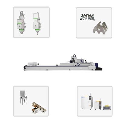 OSPRI/PRECITEC/RAYTOOLレーザーカットヘッド厚さ15mmの4軸産業用シートとチューブ金属レーザー切断機